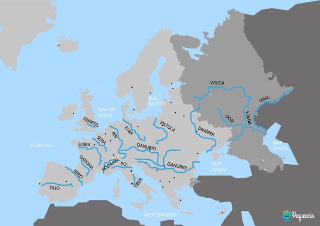 Los principales ríos de Europa